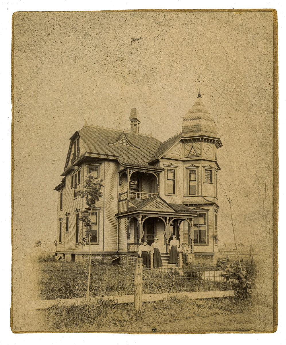 group of original late 19th and early 20th century photographic images of american residential victorian interiors