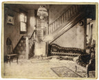 group of original late 19th and early 20th century photographic images of american residential victorian interiors