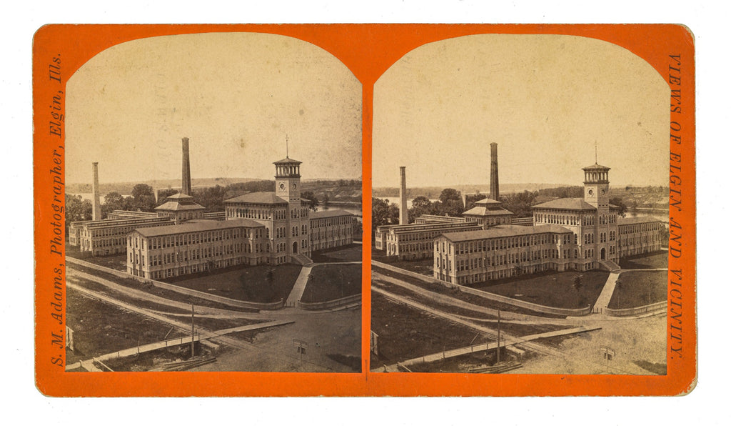 collection of original 1870s-1880s photographic images (including self-portrait cabinet card) of elgin photographer john manley adams