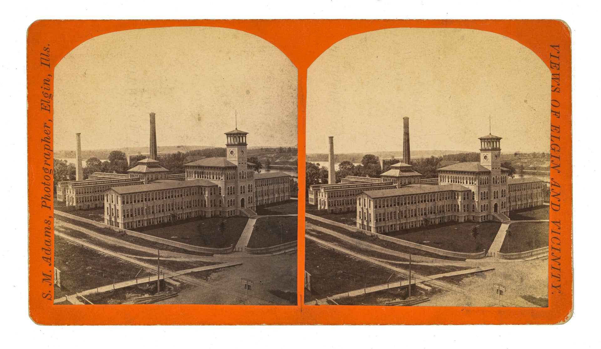 collection of original 1870s-1880s photographic images (including self-portrait cabinet card) of elgin photographer john manley adams