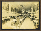 original late 19th and early 20th century antique american photographic prints of interior offices, saloons, and restaurants