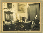 original late 19th and early 20th century antique american photographic prints of interior offices, saloons, and restaurants