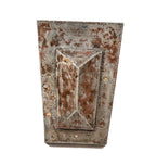 original overiszed early 1870s faceted cast iron keystone salvaged from theodore karl's post-fire conrad seipp building