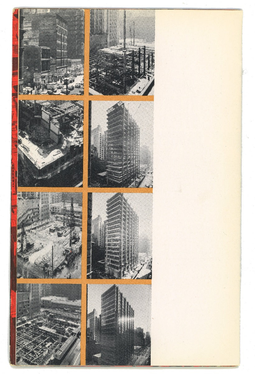 original 1950s dedication booklet for skidmore, owings, and merrill's inland steel building located at 30 west monroe in chicago