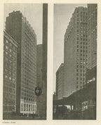 group of original 1920s half-tone prints of rapp and rapp's old dearborn state bank