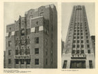 group of original 1920s half-tone prints of rapp and rapp's old dearborn state bank