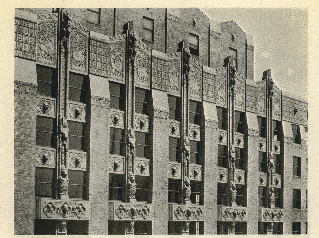 group of original 1920s half-tone prints of rapp and rapp's old dearborn state bank