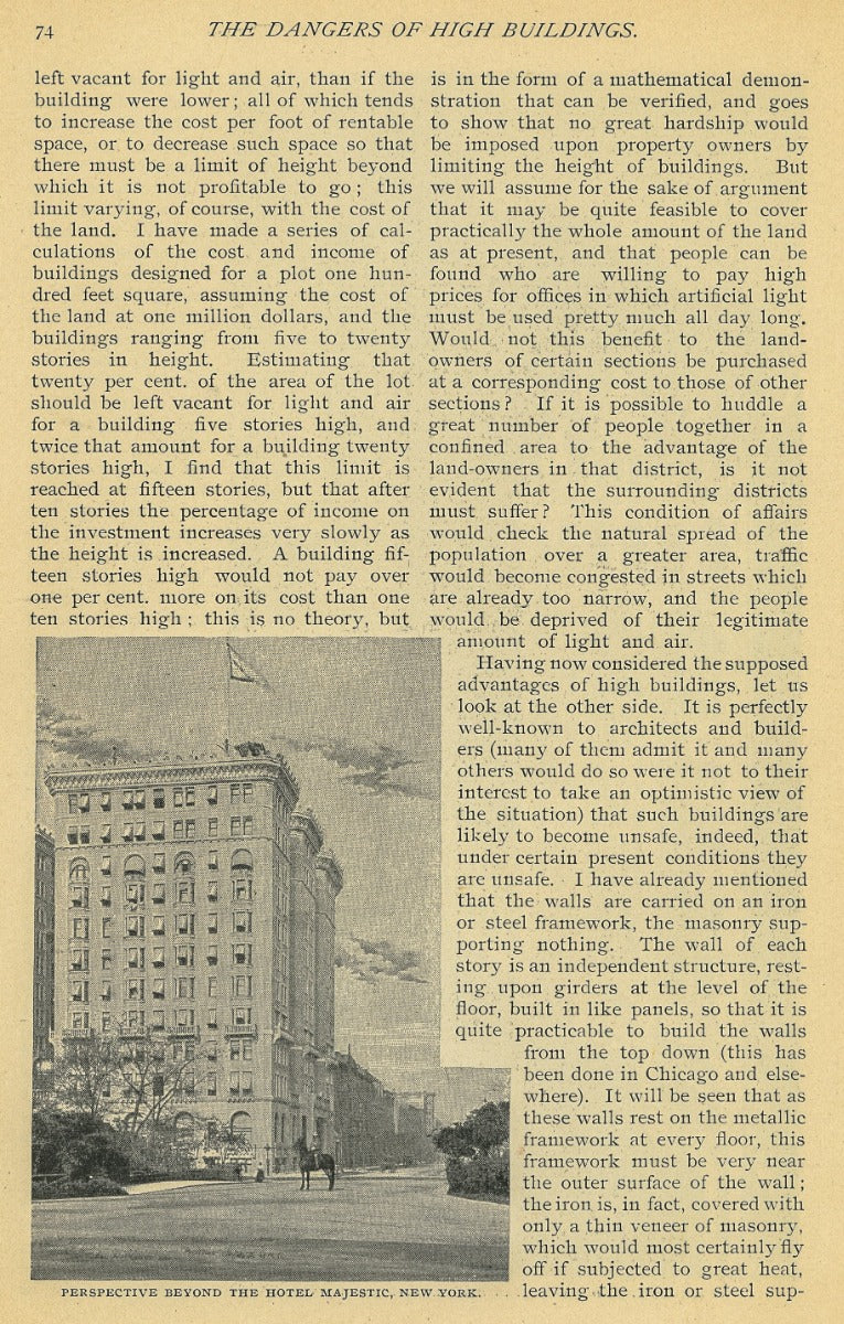 1896 cosmopolitan article on the "dangers of high buildings," by ernest flagg
