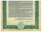 original 1907 d.h. burnham and company chicago fisher building bond certificate signed by