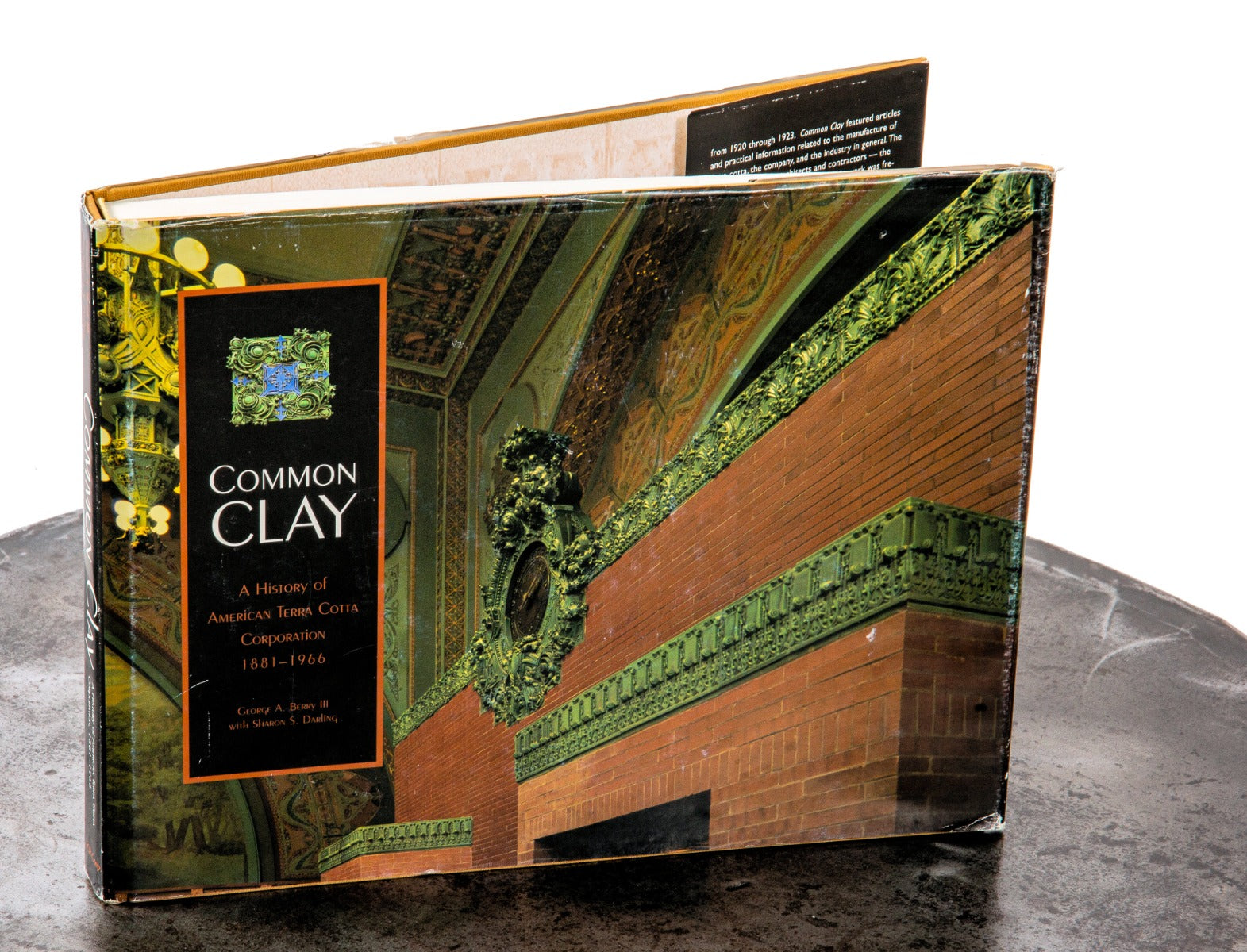 hard to find original copy of "common clay" and history of american terra cotta company by susan darling