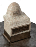 salesman sample of lionhead from 23-story classical style cream-terra cotta bell office building designed by the architectural firm of vitzthum, karl, and company in 1924