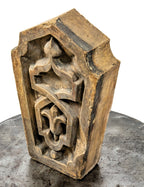 rare original early 1870s chicago terra cotta company commerical building keystone