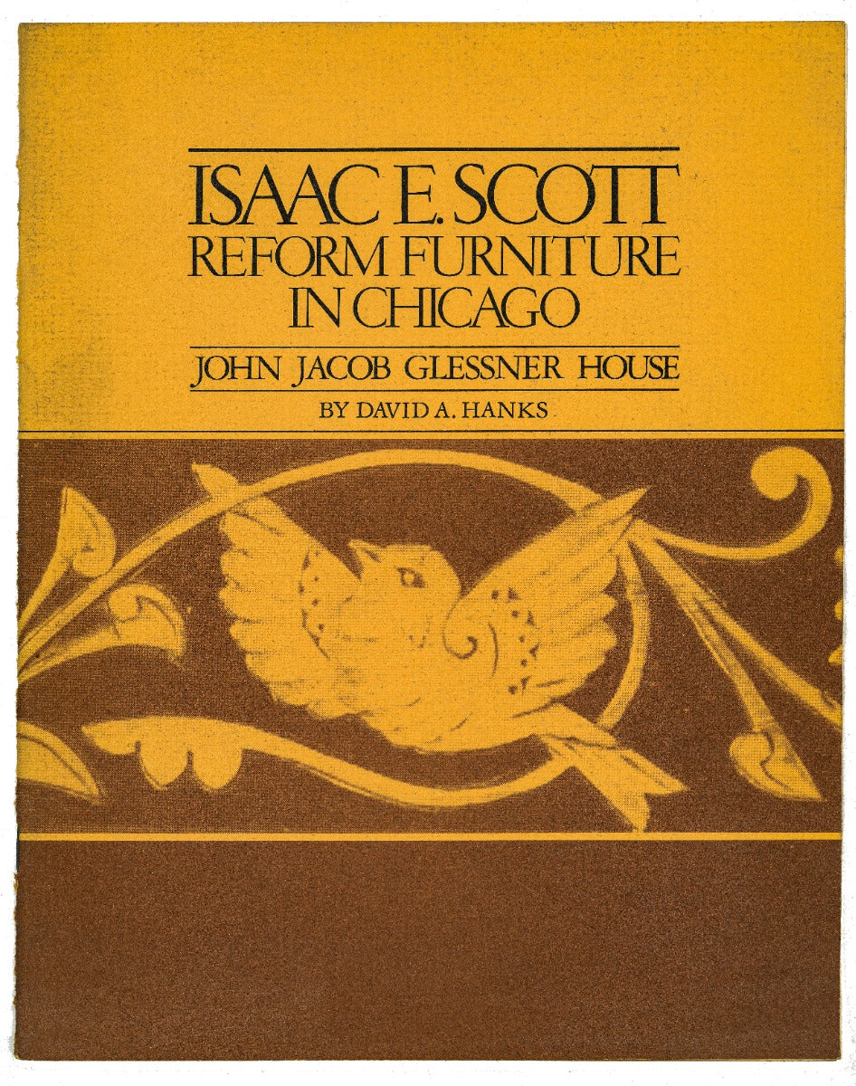 original saddle-stitched 1975 isaac e. scott reform furniture in chicago booklet by david a. hanks