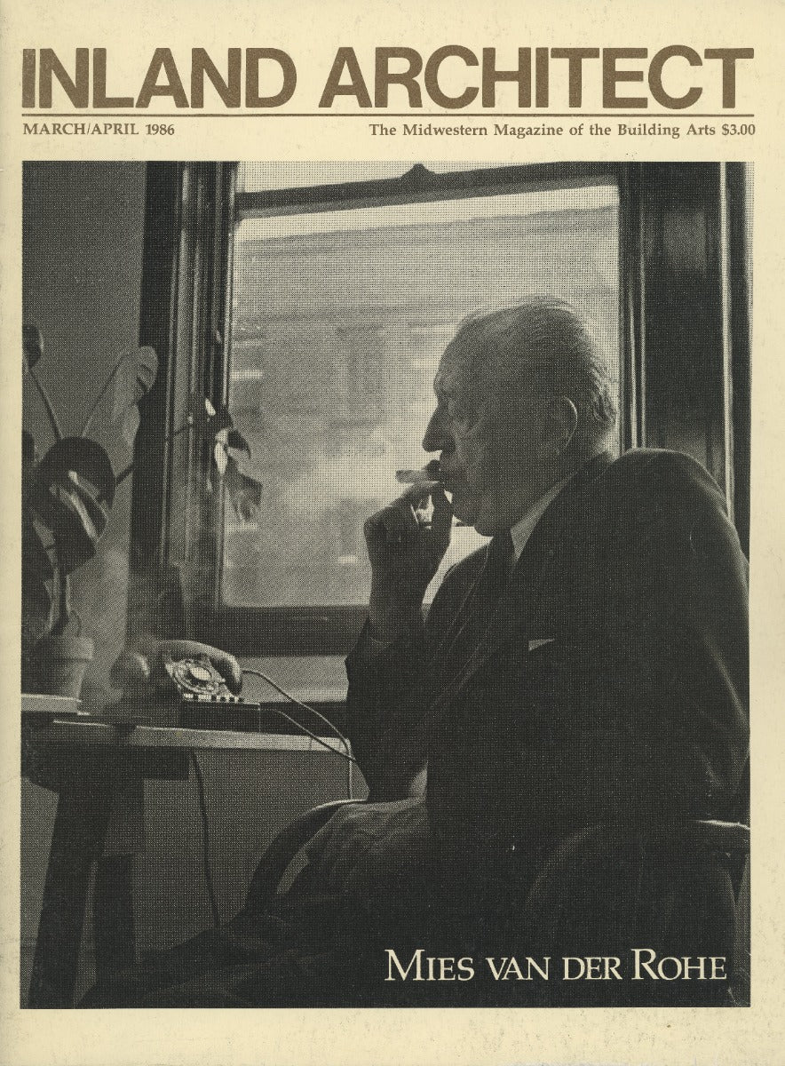 hard to find original 1986 inland architect march/april issue on mies van der rohe
