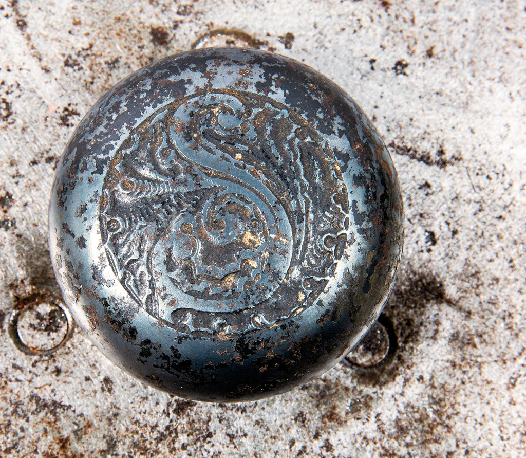 1892 louis h. sullivan-designed schiller building or garrick theater monogrammed doorknob