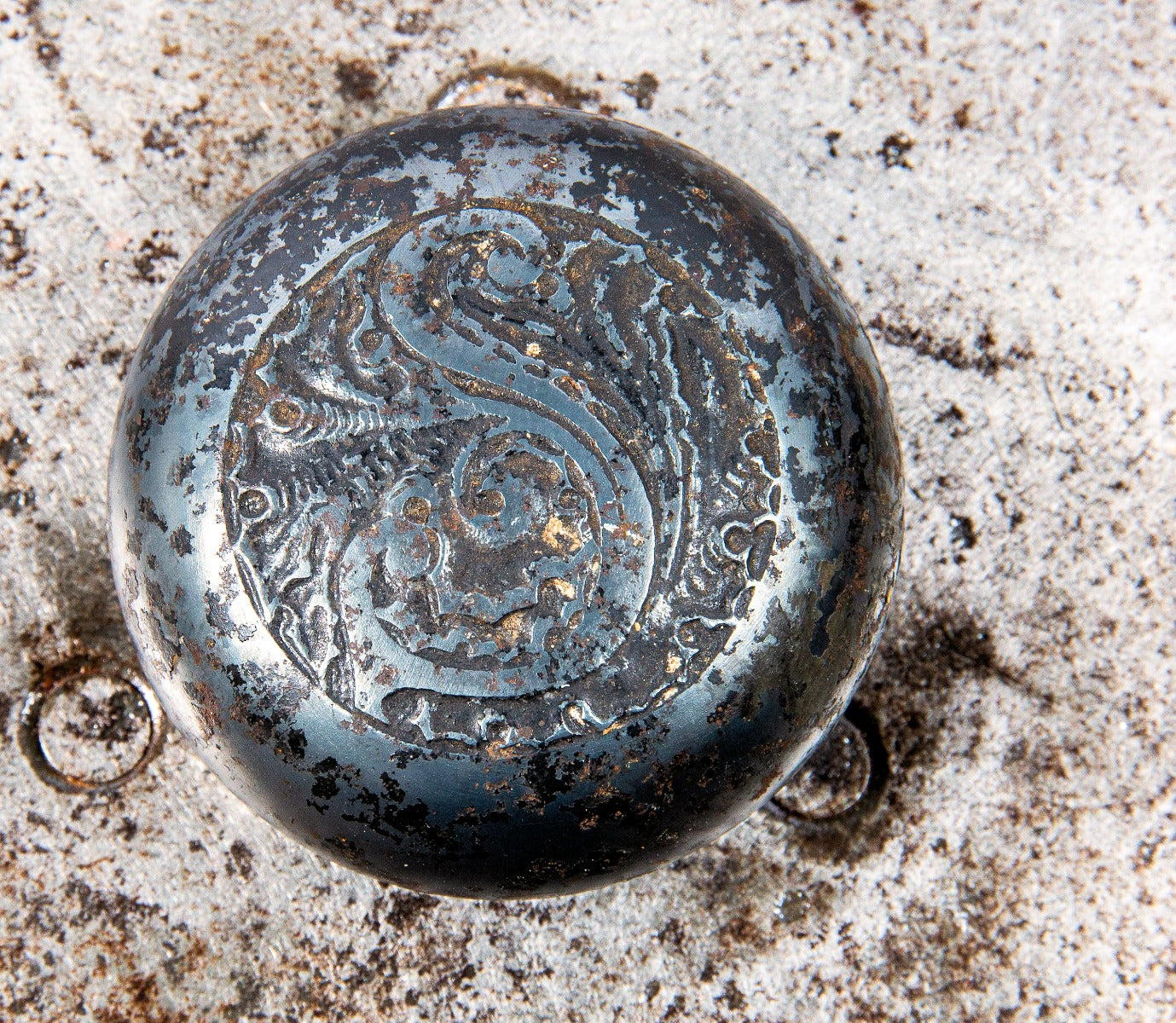 1892 louis h. sullivan-designed schiller building or garrick theater monogrammed doorknob