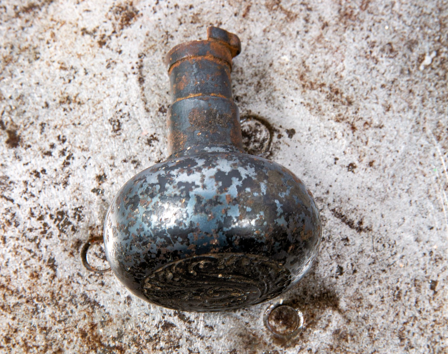 1892 louis h. sullivan-designed schiller building or garrick theater monogrammed doorknob