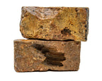 two pre-chicago fire 1860s common bricks from demolished historically important downtown chicago commerical buildings