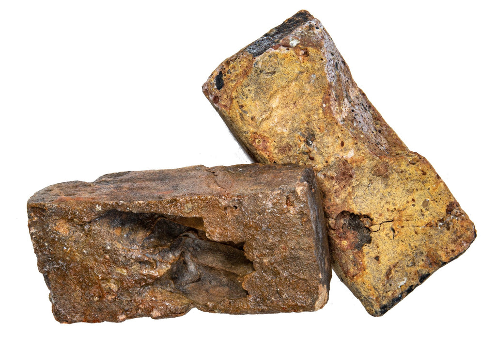 two pre-chicago fire 1860s common bricks from demolished historically important downtown chicago commerical buildings