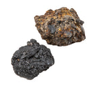 original excavated 1871 great chicago fire building fragment in the form of fused stone from facade