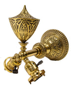 single original museum-quality louis h. sullivan-designed cast bronze chicago stock exchange building wall sconce