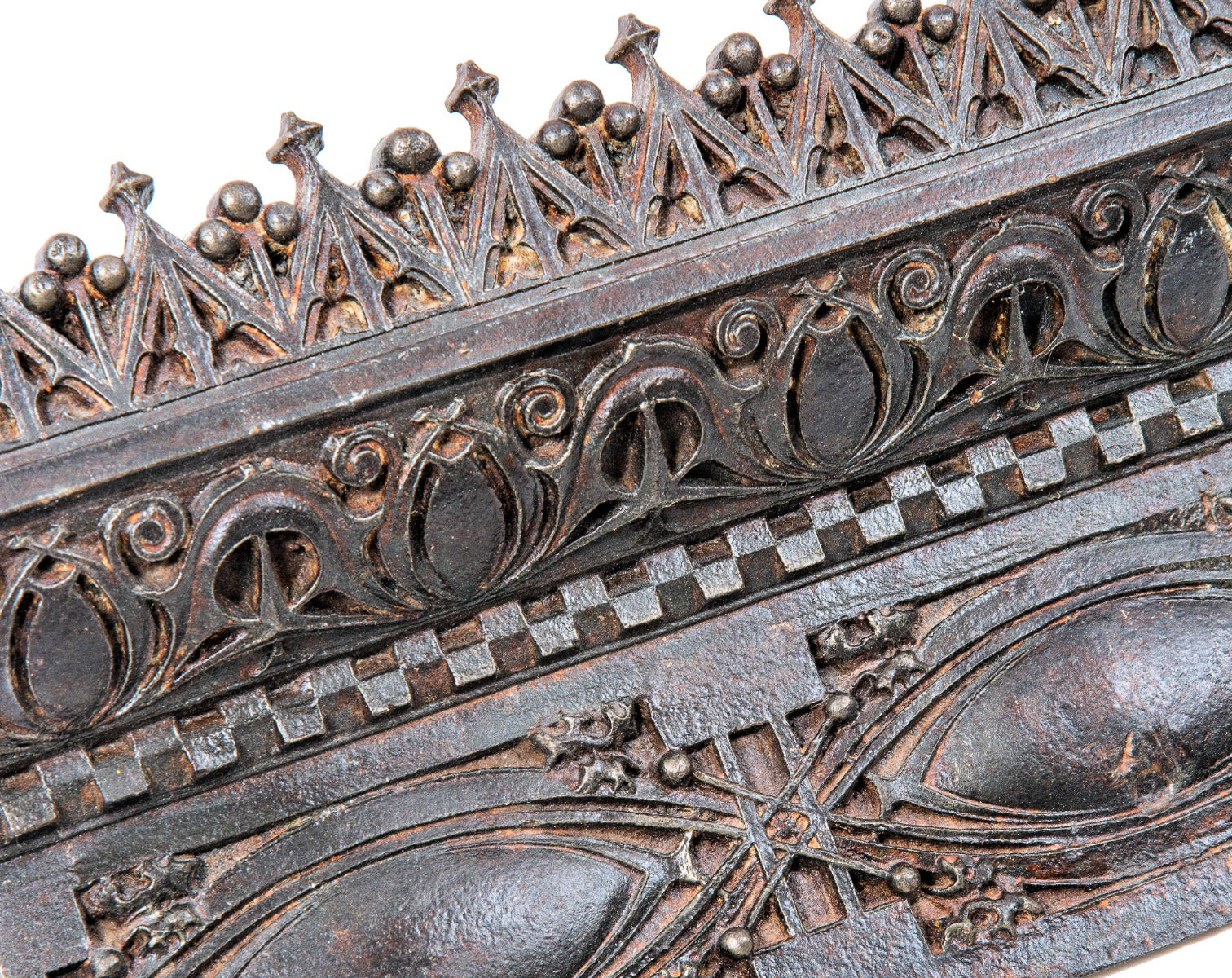 rare original 1899 louis h. sullivan-designed cast iron exterior gage building storefront frieze panel