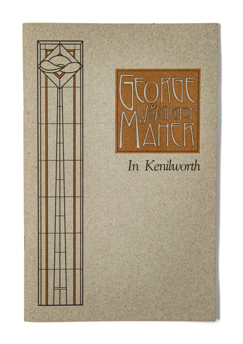 hard to find 1993 staple-bound george maher in kenilworth tour guide booklet with 43 sites to visit