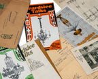 group of historically important original booklets, drawings, letterheads, and receipts from the beardslee lighting company