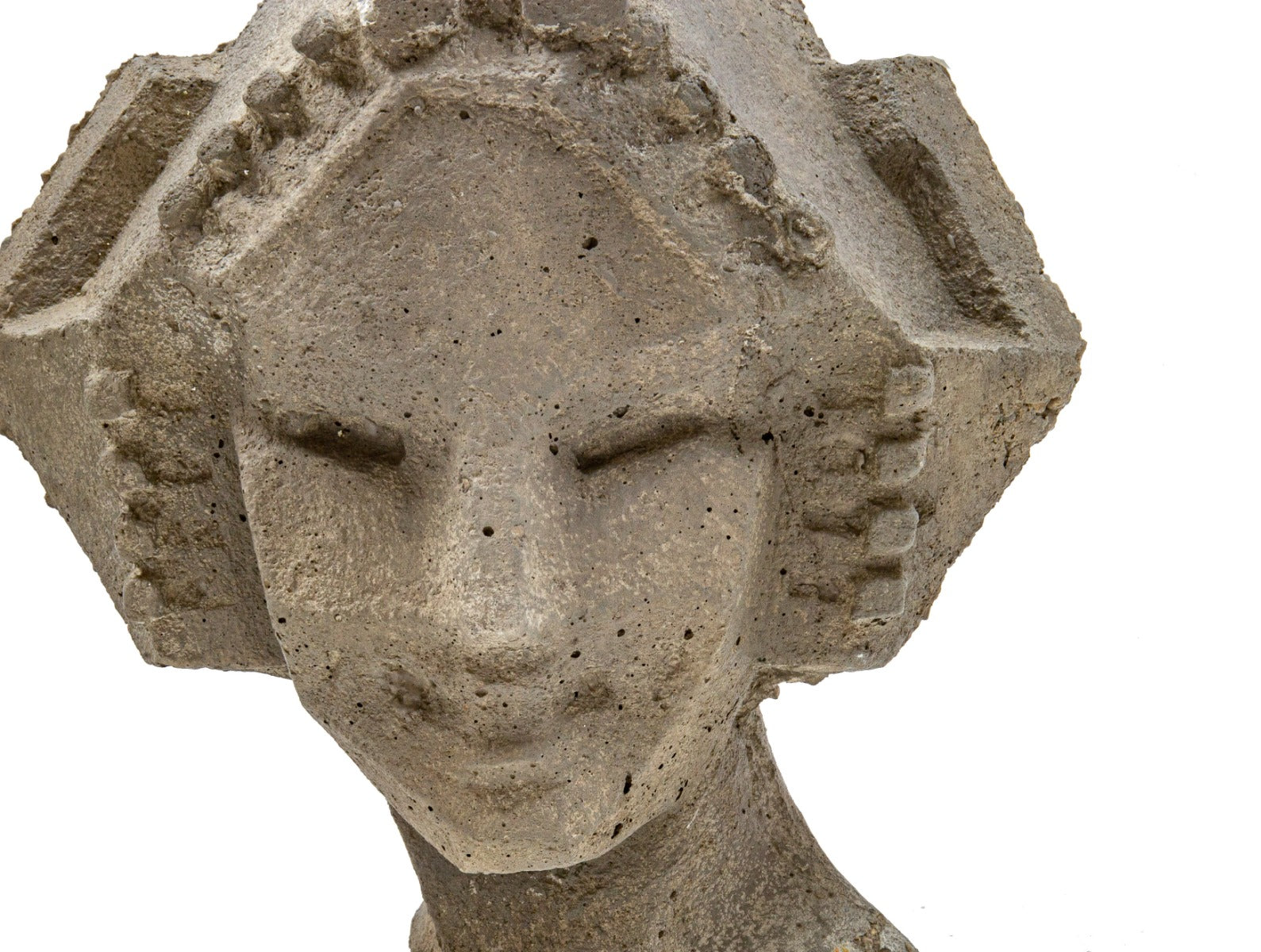 limited edition frank lloyd wright and alfonso iannelli-designed patinated composite midway gardens sprite or "spindle" head cast from original