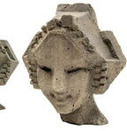 limited edition frank lloyd wright and alfonso iannelli-designed patinated composite midway gardens sprite or "spindle" head cast from original