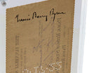 original double-sided lucite mounted 1922 alfonso iannelli bank check to architect barry byrne for unidentified services