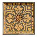 rare villeroy boch mettlach polychromatic encaustic floor tiles salvaged in the mid-1970s from adler and sullivan's wainwright building first floor lobby