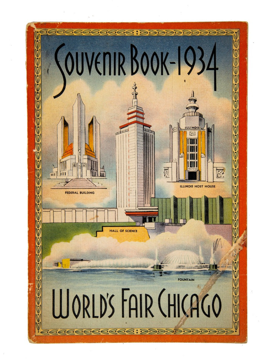 original 1934 chicago world's fair or "century of progress" tour guide or book