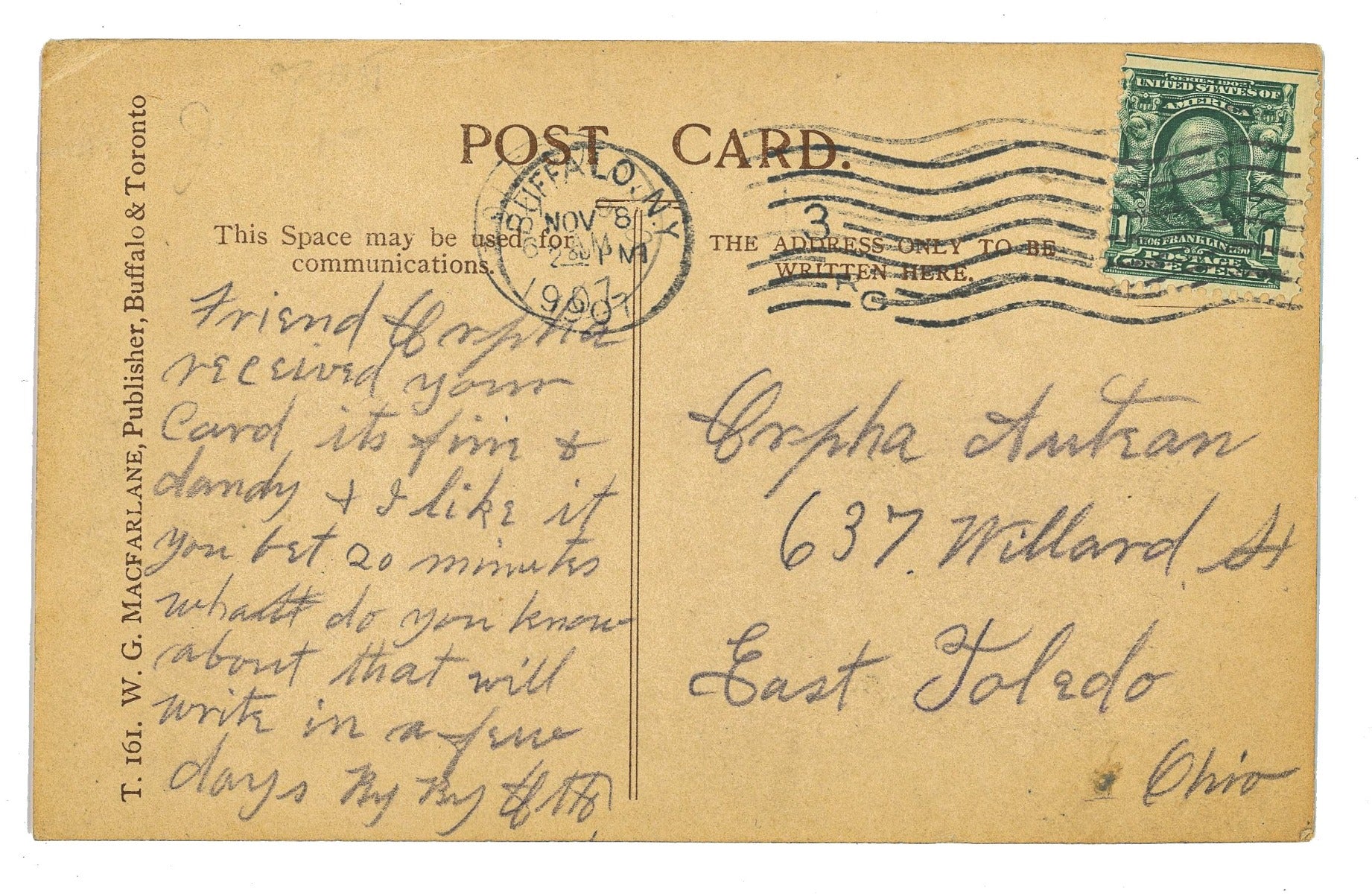 rare 1907 real photo postcard of adler and sullivan's guaranty or prudential building located in buffalo, new york