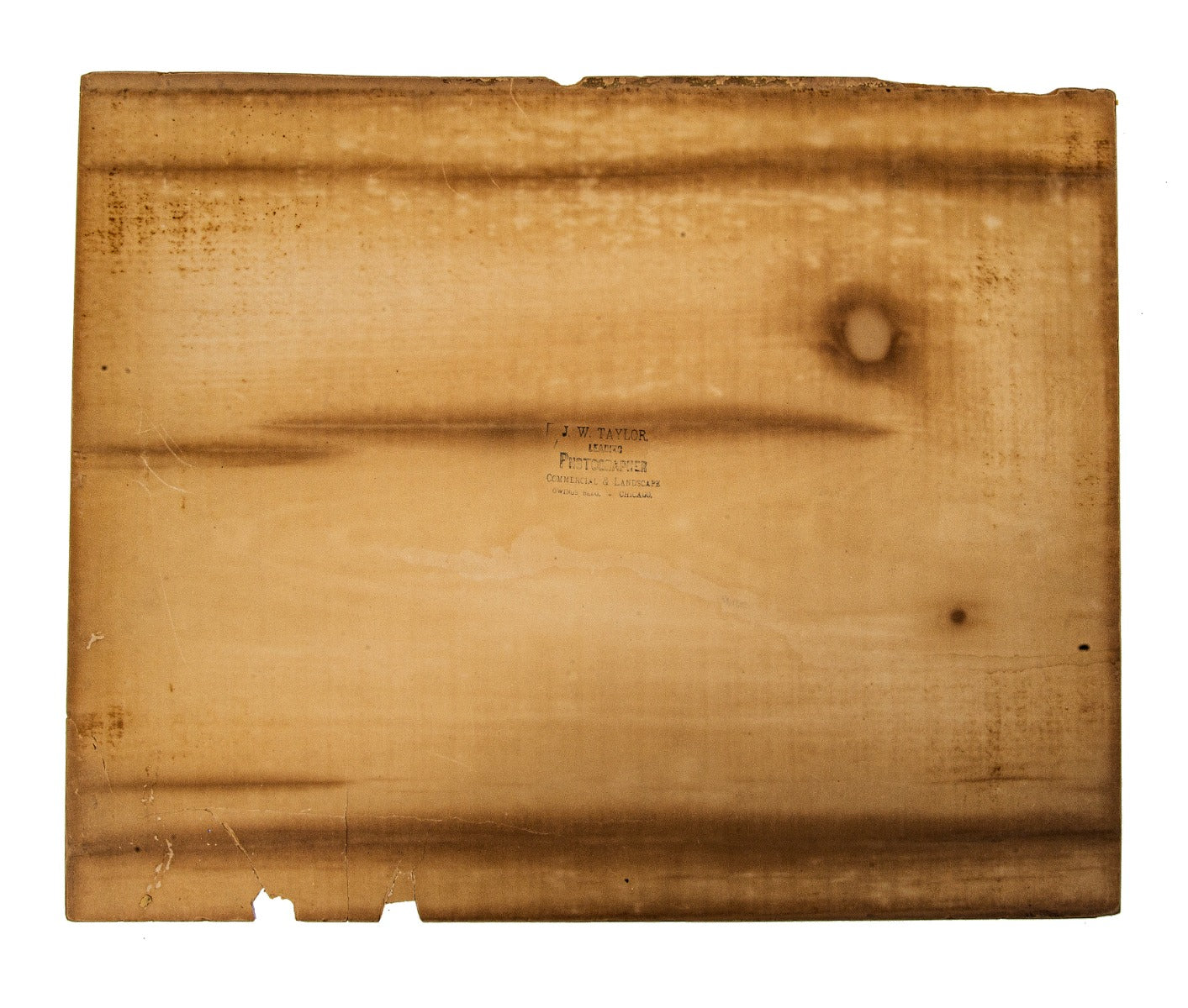 museum-quality late 19th or early 20th century j.w. taylor oversized photographic albumen print of cobb and frost's owings building (1890)