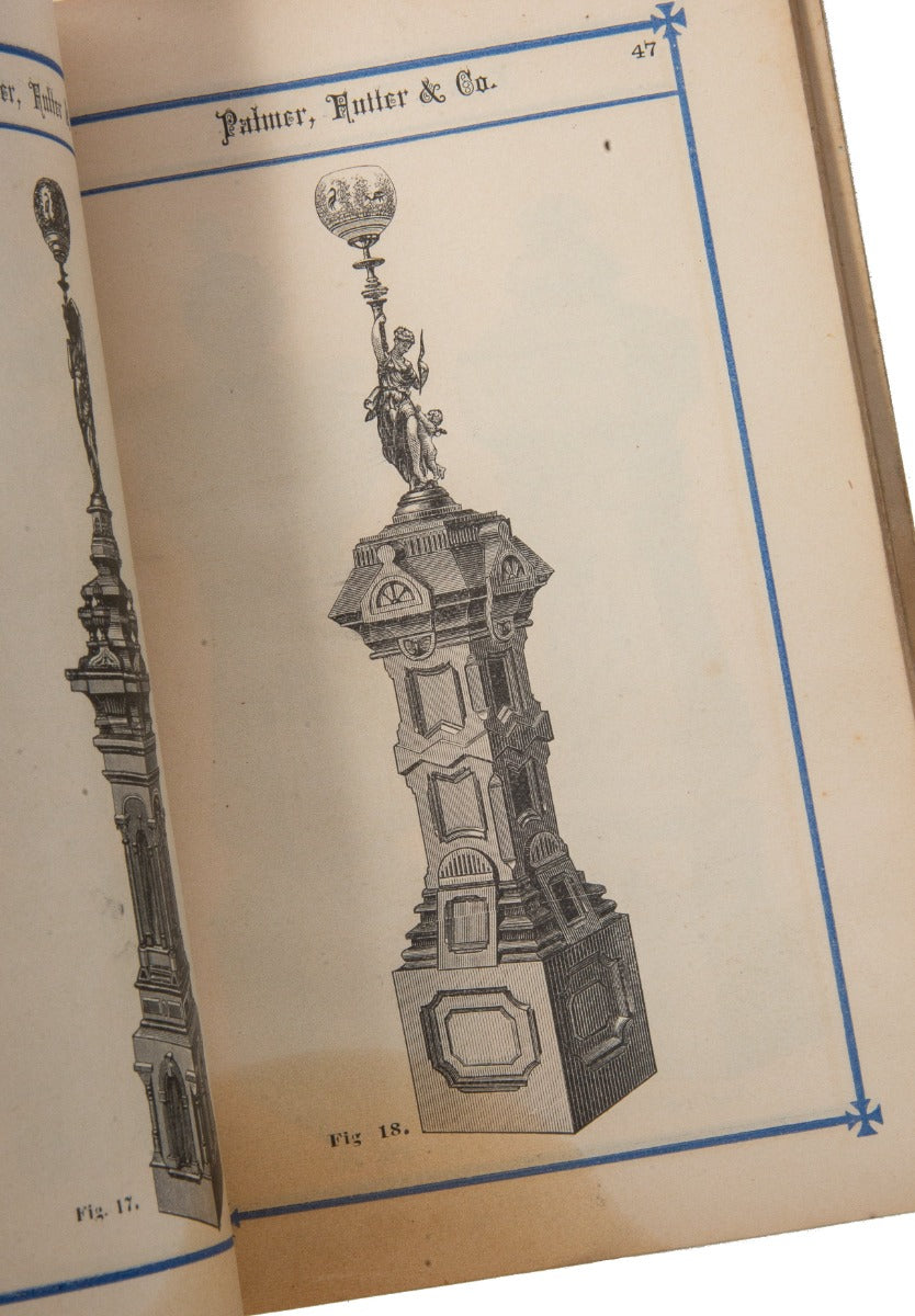 rare 1885 original profusely illustrated and highly informative palmer, fuller and company millwork product catalog
