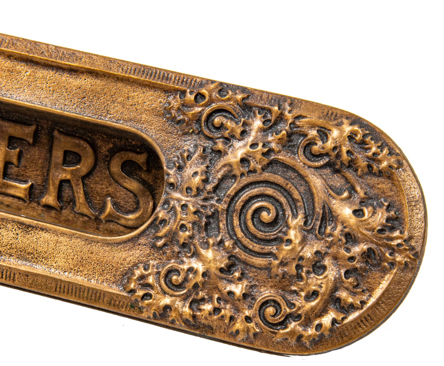 rare museum-quality 1898-99 cast bronze louis h. sullivan-designed bayard-condict building office door letters mailslot