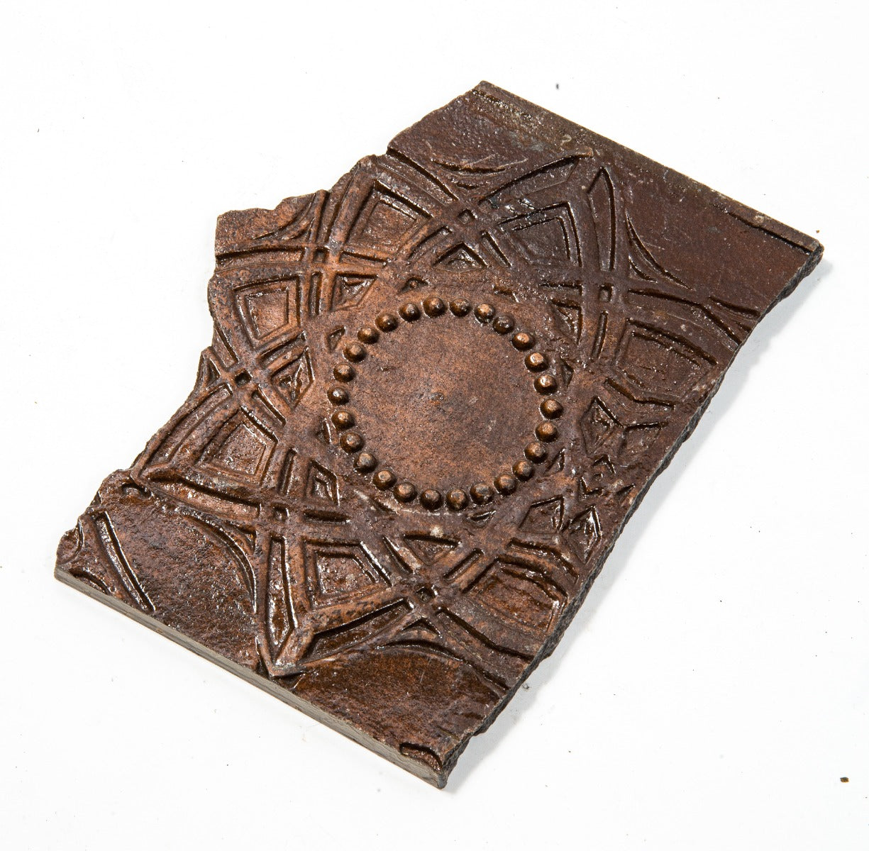 original louis sullivan-designed copper-plated cast iron 1894 chicago stock exchange building interior staircase stringer fragment