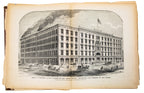 exceptionally rare 1873 merchants and manufacturers of chicago : being a complete history of our mercantile and manufacturing interests, and their progress since the fire : illustrated with upwards of one hundred fine wood engravings, printed with chas. e