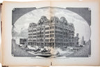 exceptionally rare 1873 merchants and manufacturers of chicago : being a complete history of our mercantile and manufacturing interests, and their progress since the fire : illustrated with upwards of one hundred fine wood engravings, printed with chas. e