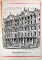 exceptionally rare 1873 merchants and manufacturers of chicago : being a complete history of our mercantile and manufacturing interests, and their progress since the fire : illustrated with upwards of one hundred fine wood engravings, printed with chas. e