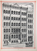exceptionally rare 1873 merchants and manufacturers of chicago : being a complete history of our mercantile and manufacturing interests, and their progress since the fire : illustrated with upwards of one hundred fine wood engravings, printed with chas. e