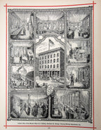 exceptionally rare 1873 merchants and manufacturers of chicago : being a complete history of our mercantile and manufacturing interests, and their progress since the fire : illustrated with upwards of one hundred fine wood engravings, printed with chas. e