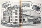 exceptionally rare 1873 merchants and manufacturers of chicago : being a complete history of our mercantile and manufacturing interests, and their progress since the fire : illustrated with upwards of one hundred fine wood engravings, printed with chas. e
