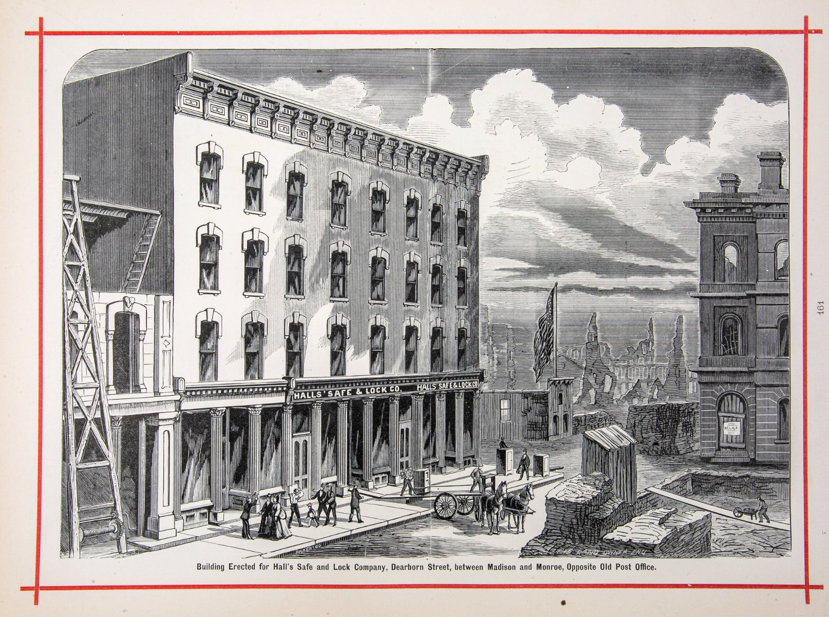 exceptionally rare 1873 merchants and manufacturers of chicago : being a complete history of our mercantile and manufacturing interests, and their progress since the fire : illustrated with upwards of one hundred fine wood engravings, printed with chas. e