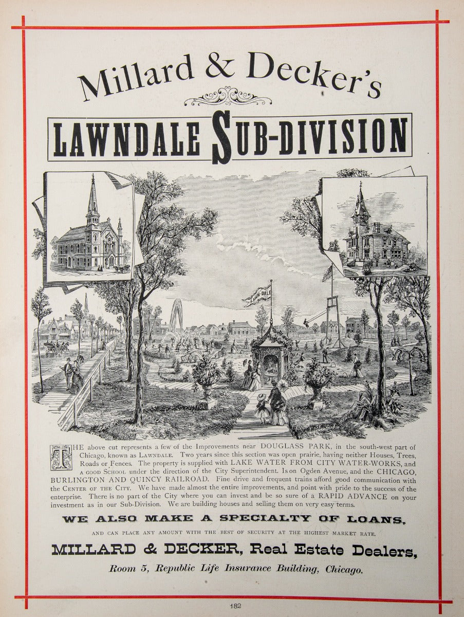 exceptionally rare 1873 merchants and manufacturers of chicago : being a complete history of our mercantile and manufacturing interests, and their progress since the fire : illustrated with upwards of one hundred fine wood engravings, printed with chas. e