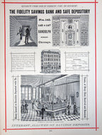 exceptionally rare 1873 merchants and manufacturers of chicago : being a complete history of our mercantile and manufacturing interests, and their progress since the fire : illustrated with upwards of one hundred fine wood engravings, printed with chas. e