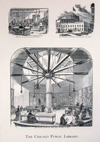 exceptionally rare 1873 merchants and manufacturers of chicago : being a complete history of our mercantile and manufacturing interests, and their progress since the fire : illustrated with upwards of one hundred fine wood engravings, printed with chas. e