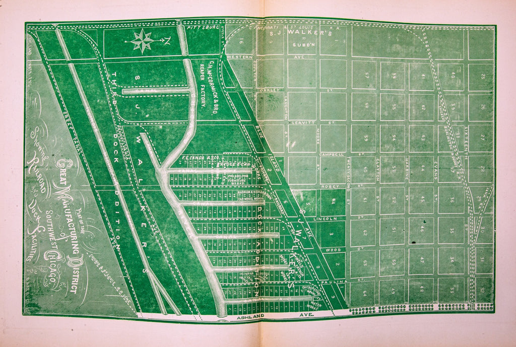 exceptionally rare 1873 merchants and manufacturers of chicago : being a complete history of our mercantile and manufacturing interests, and their progress since the fire : illustrated with upwards of one hundred fine wood engravings, printed with chas. e