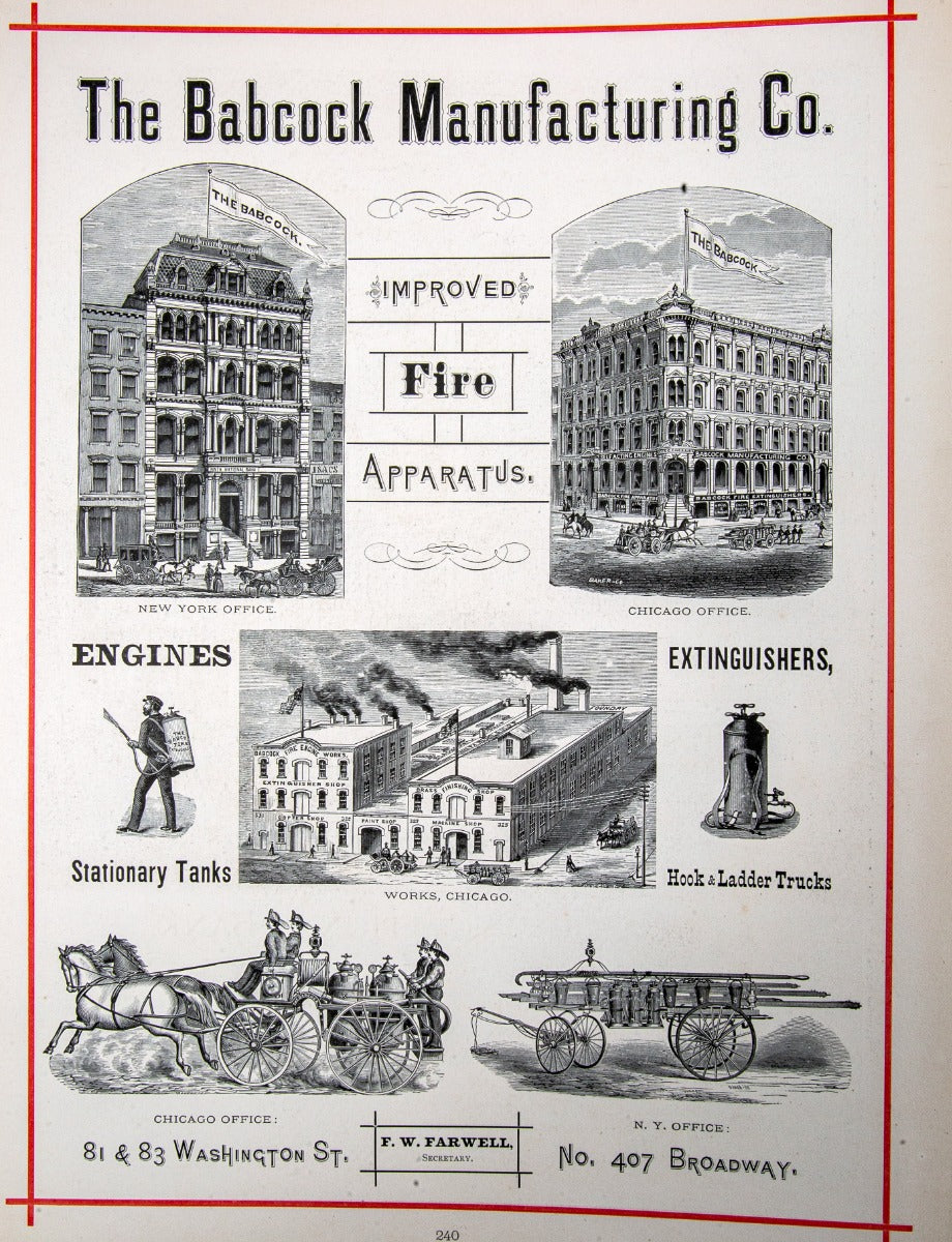 exceptionally rare 1873 merchants and manufacturers of chicago : being a complete history of our mercantile and manufacturing interests, and their progress since the fire : illustrated with upwards of one hundred fine wood engravings, printed with chas. e